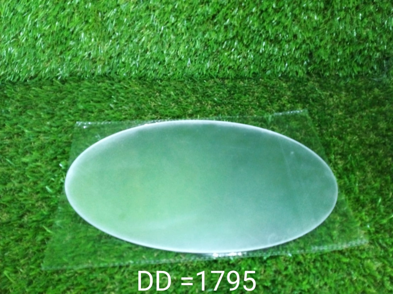 1795 Oval Shape 3D Mirror Sticker used in all kinds of household and official purposes as a sticker etc. DeoDap