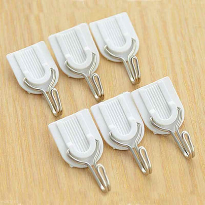 1627 Adhesive Sticker ABS Plastic Hook Towel Hanger for Kitchen/Bathroom DeoDap