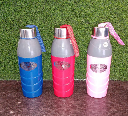 Plastic Sports Insulated Water Bottle with Dori Easy to Carry High Quality Water Bottle, BPA-Free & Leak-Proof! For Kids' School, For Fridge, Office, Sports, School, Gym, Yoga (1 Pc / Multi Color)