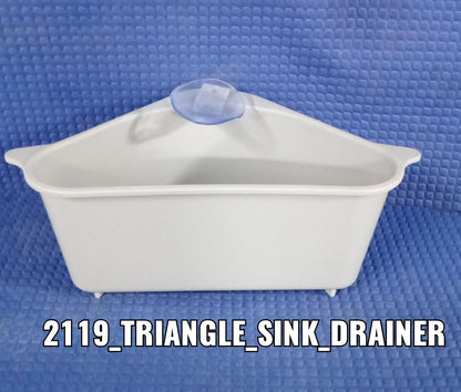 2119 Triangular Multi Functional Drainer Shelf Sink Storage Holder DeoDap