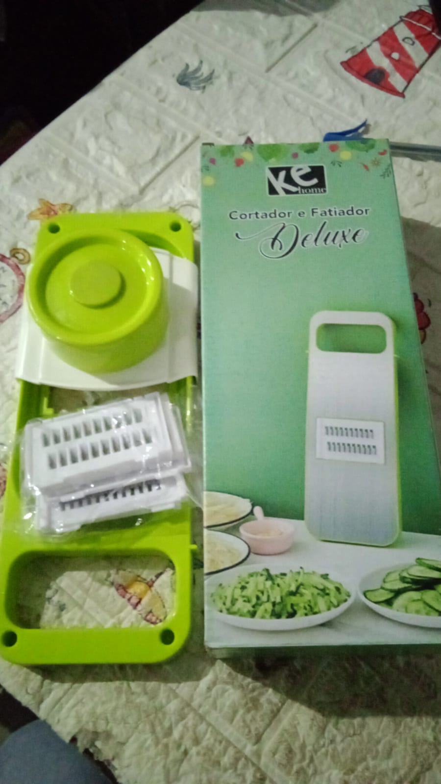 5842 Slicer for Kitchen 5 in 1 Foldable Vegetable Slicer Blade Potato Cutter, Veggie Slicer, Onion Slicer, Julienne Grater with Protective Guards, Stainless Steel Blade