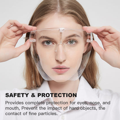 1701 Multipurpose Clear Face Shield Anti-fog Anti-Scratch Protective Fashion Wear for Men DeoDap