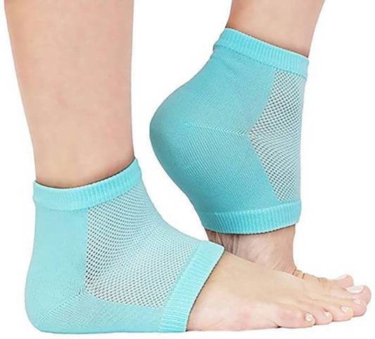 343 Heel Pain Relief Silicone Gel Heel Socks (Multicolor) DeoDap