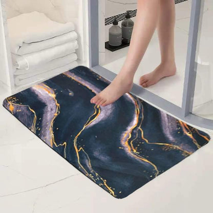 UK-0030 Floor Mat, Doormat, Bathroom Carpet Cushion Mat Bathroom mat Water Absorbing Non Slip Floor mat Quick Drying Water for Home Diatomite Door Mat Soft Silicone Super Absorbent(MULTI-DESIGN)