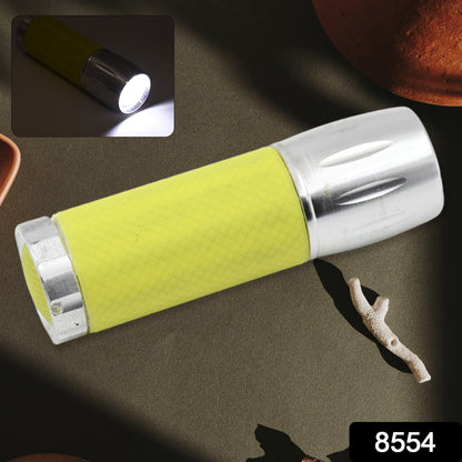 Portable Mini Torch / Flashlight 9 LED Powerful High Lumens Pen Light Easy To Carry, Portable Pocket Compact Torch for Emergency 3 Battery operated (Battery not included / 1 pc)